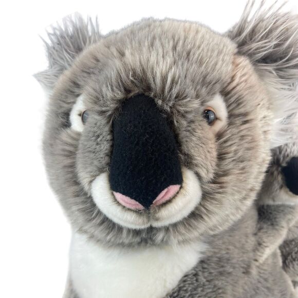 Magnussen Home Koala Bear & Baby Plush Safe Our Space Stuffed Animal Realistic - Picture 3 of 12